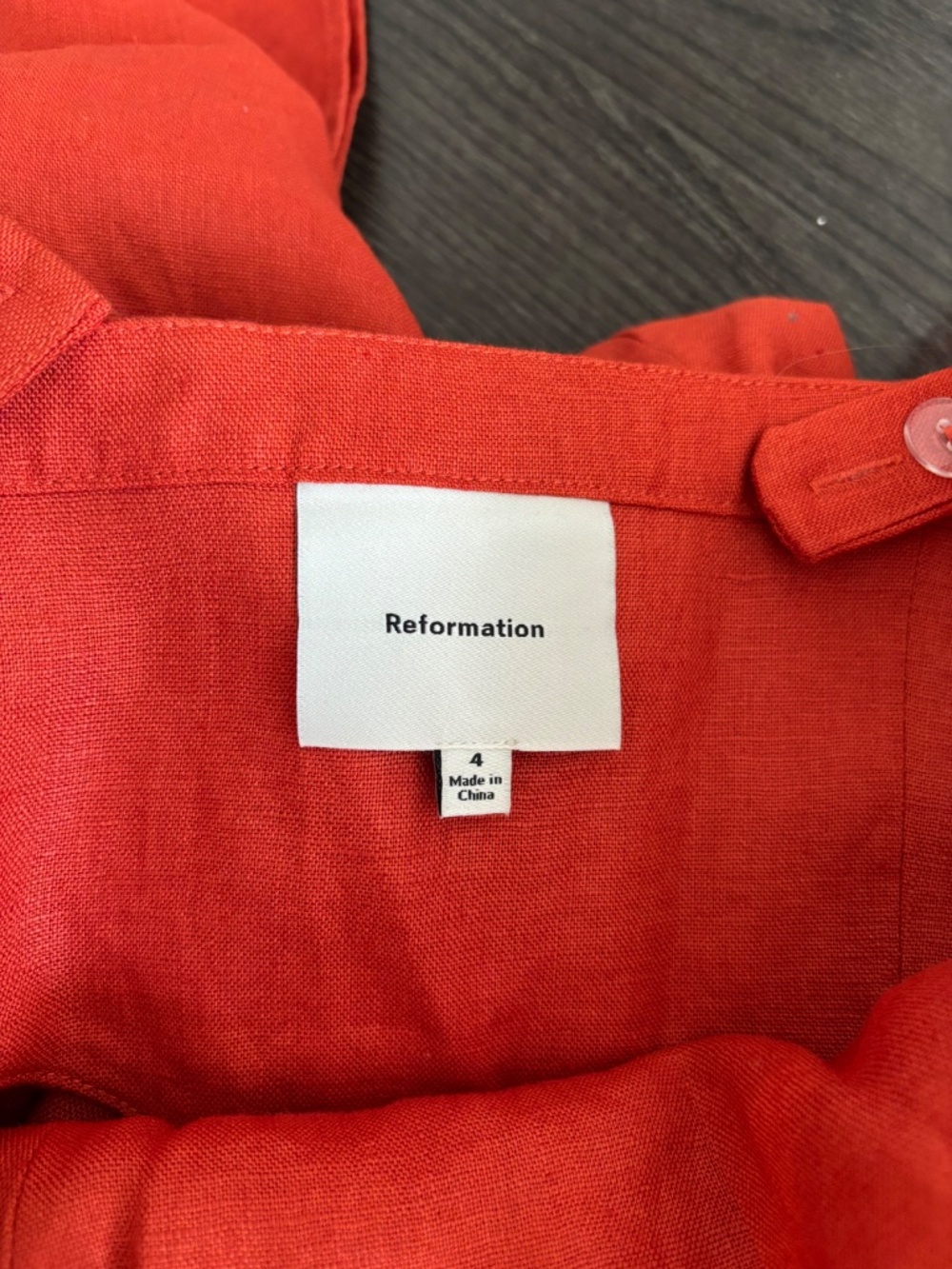 Reformation Linen Dress with cutout - Picture 6 of 7
